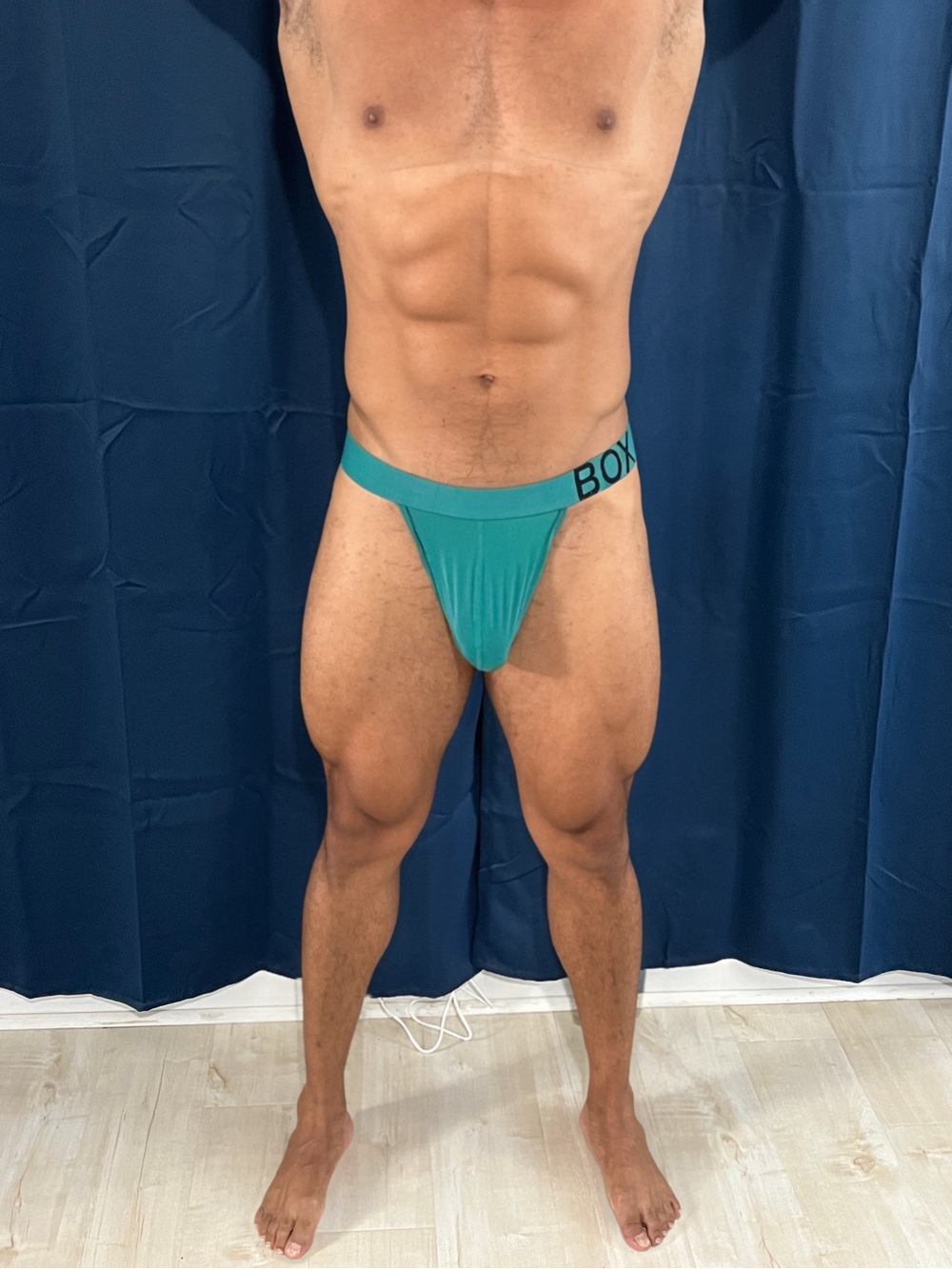 Mens BOX Green Thong XL